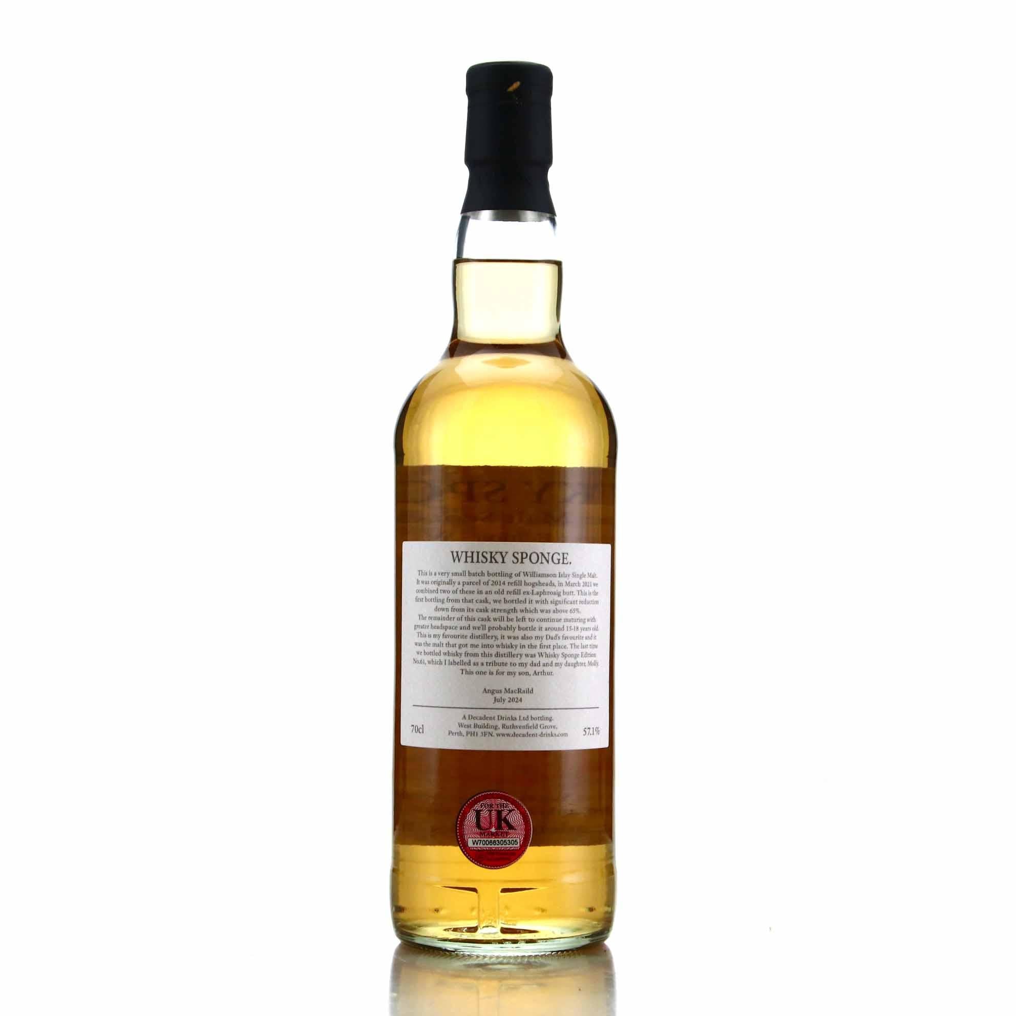 Secret Sponge 6 Williamson (Laphroaig) 10 Year Old 57.1% ABV