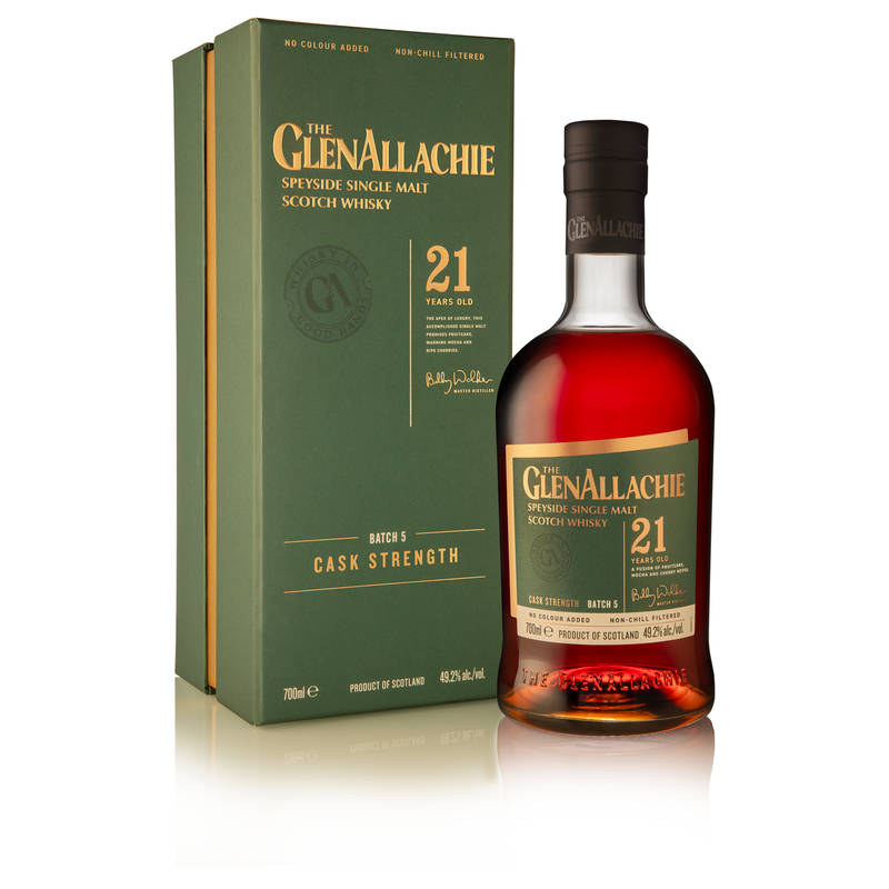 The GlenAllachie 21 Year Old Cask Strength Batch 5 49.2% ABV