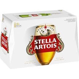 Stella Artois 18 Bottles