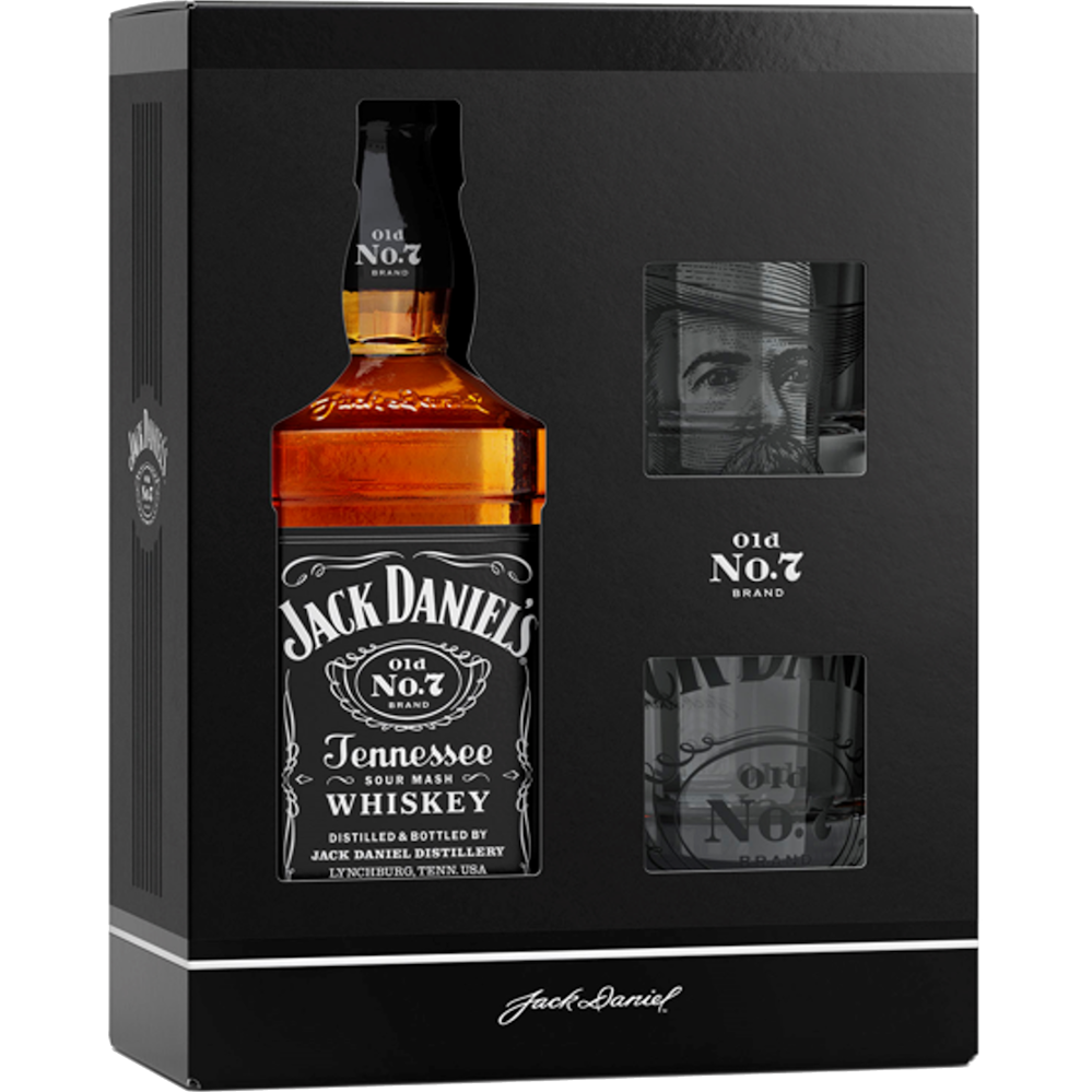 Jack Daniel's Tennessee Whiskey Gift Pack with 2 Glasses