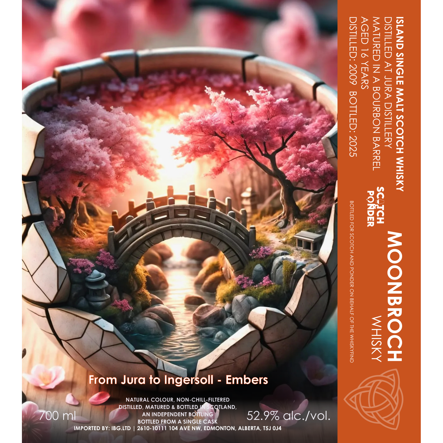 Moonbroch Jura 16 Year Old Scotch & Ponder 52.9% 700ml