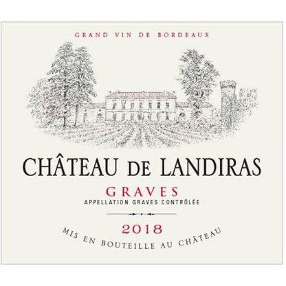 Michel Pelissie Chateau De Landiras Graves 2018 750ml