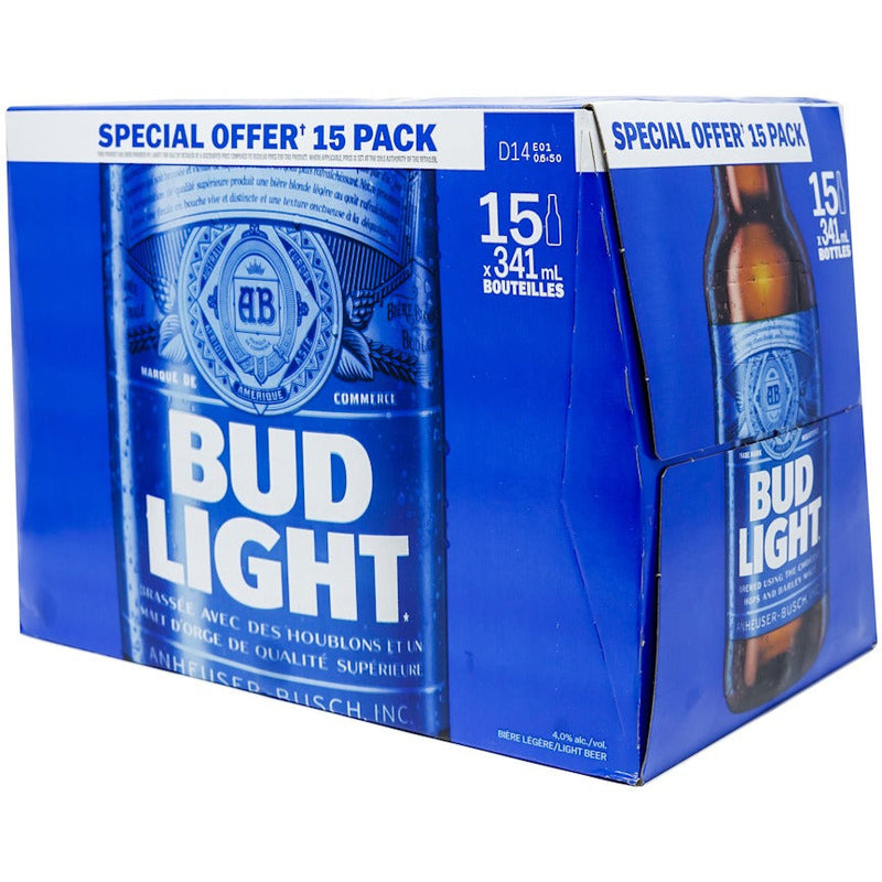Bud Light 15 Bottles