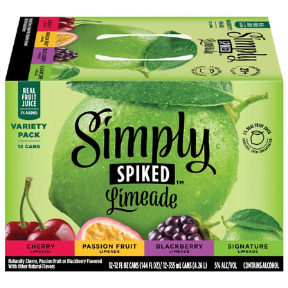 Simply Spiked Limeade Variety 12 cans