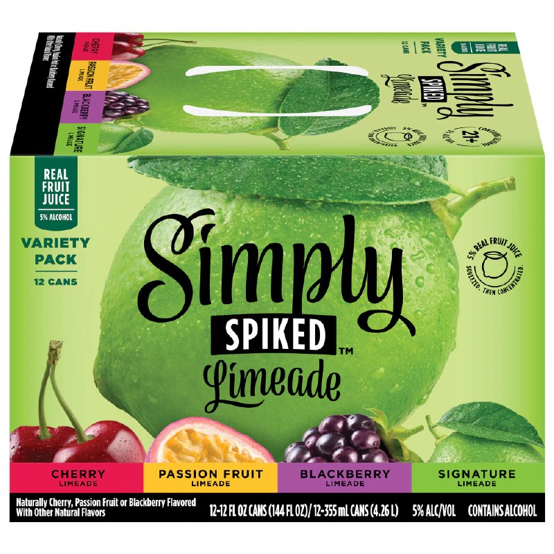 Simply Spiked Limeade Variety 12 cans