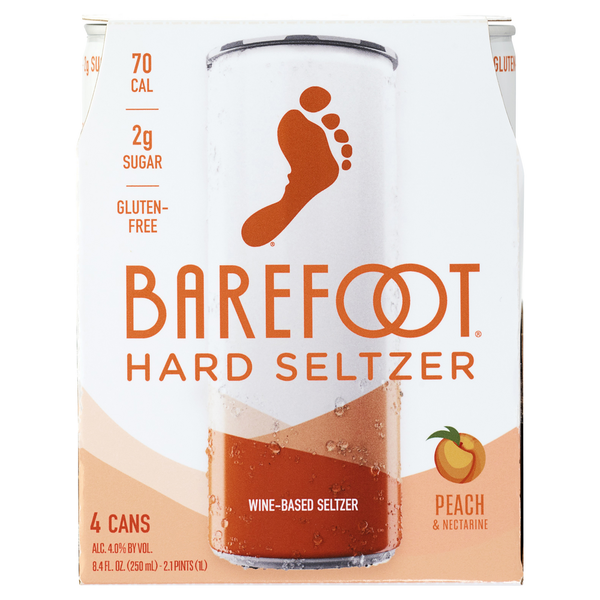 Barefoot Peach Nectarine 4 Cans