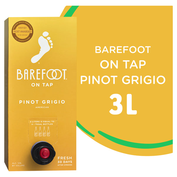 Barefoot Pinot Grigio 3L Bib