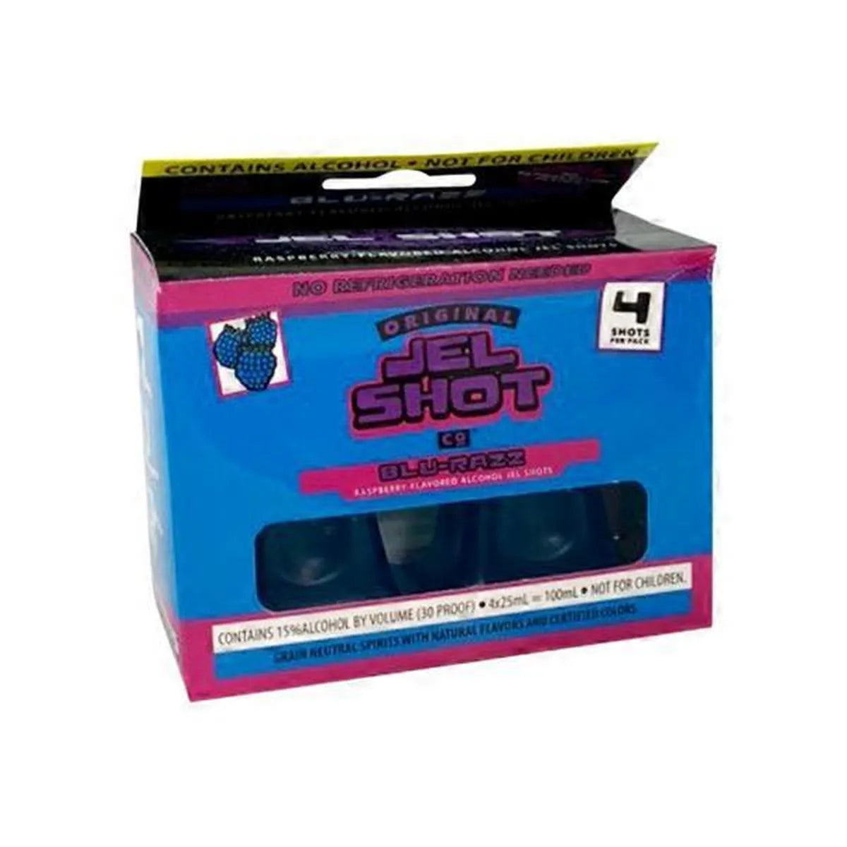 Jel Shots-Blu Razz 4-Pack