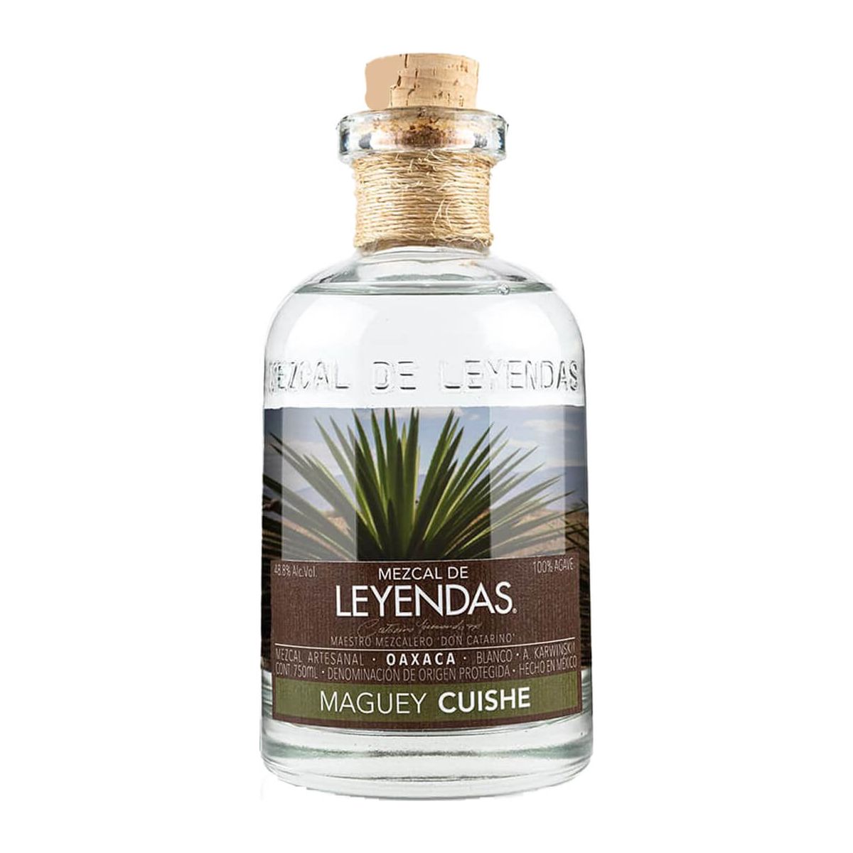 Mezcal de Leyendas Maguey Cuishe Mezcal 750ml