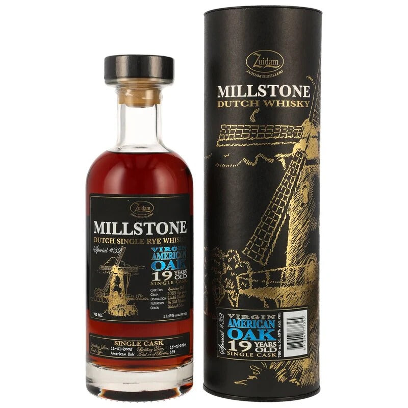 Millstone Rye 19 Year Old Single American Cask Dutch Rye Whisky