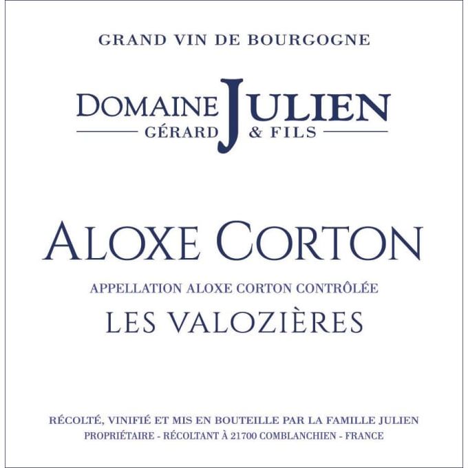 Domaine Julien Aloxe-Corton 1er Cru 'Les Valozieres' 2020 750ml