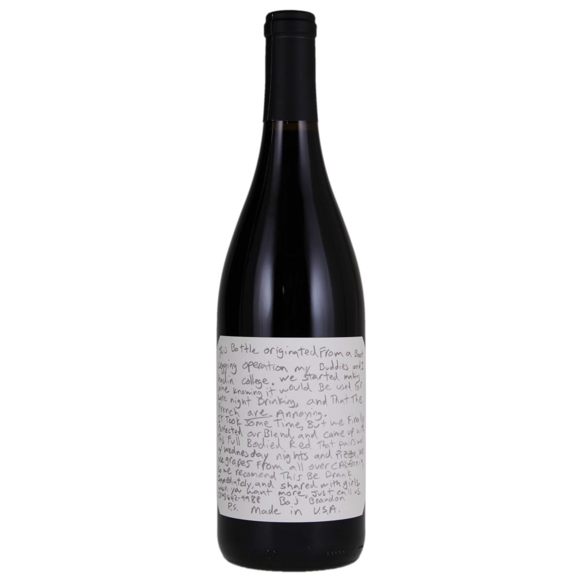 SLO Down Wines Sexual Chocolate Red 2020 750ml