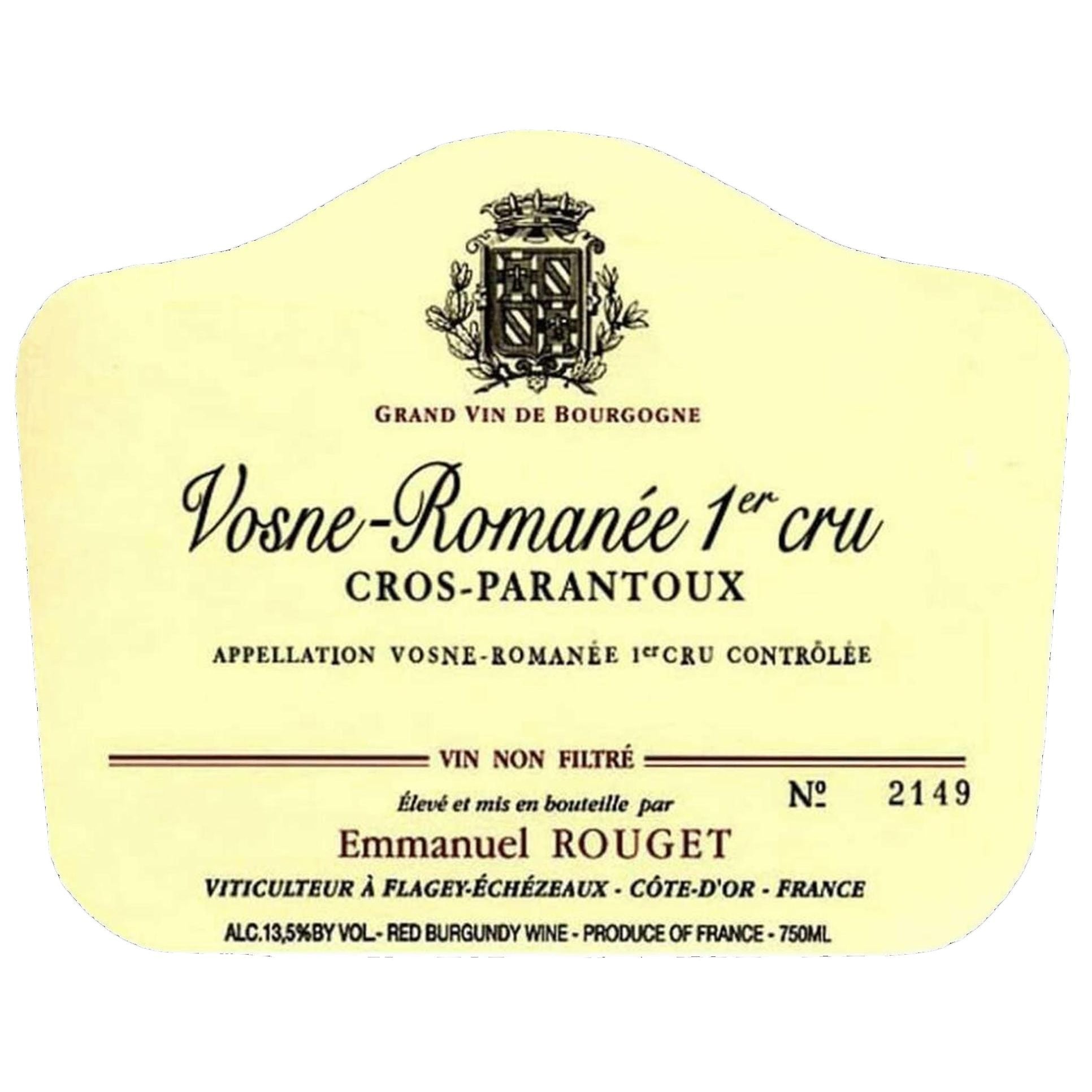 Emmanuel Rouget Vosne-Romanee 1er Cru 'Cros Parantoux' 2022