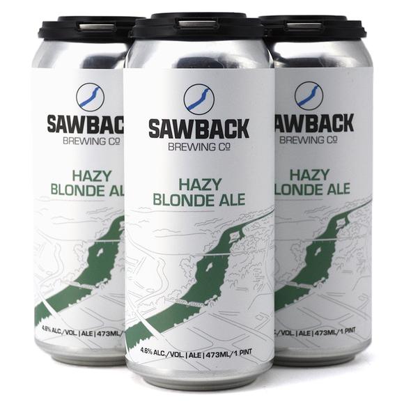 Sawback Hazy Blonde Ale 4 Tall Cans
