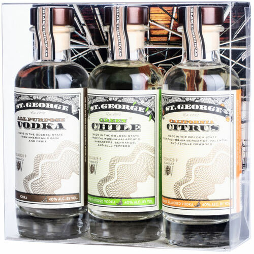 St George Spirits Vodka Combo Pack 3x200ml