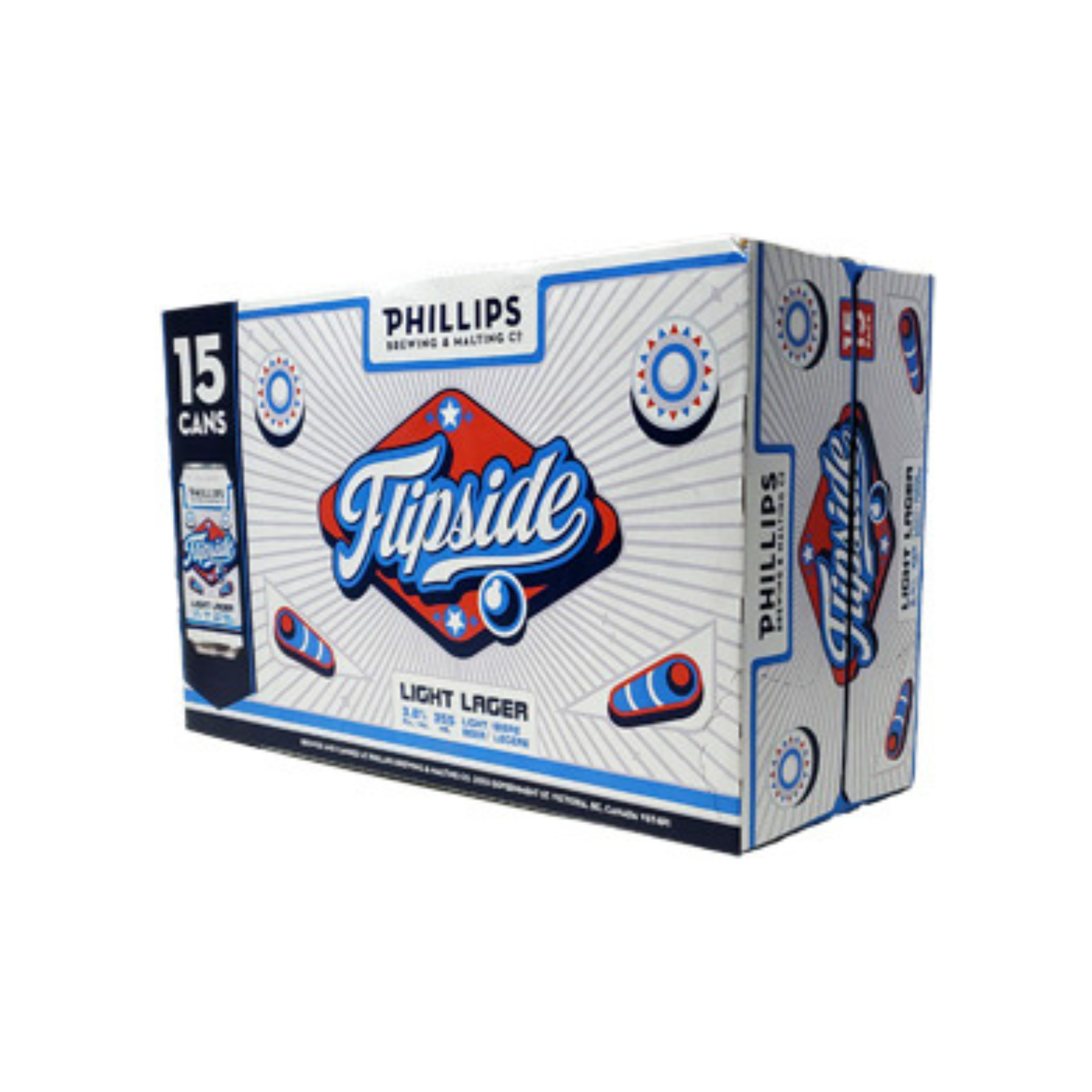 Phillips Flipside Light Lager 15pk Cans