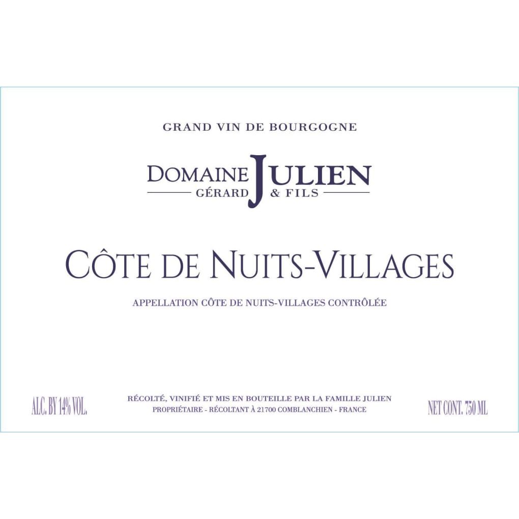 Domaine Gerard Julien et Fils Cote De Nuits Villages 2021 750ml