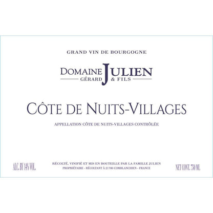 Domaine Gerard Julien et Fils Cote De Nuits Villages 2021 750ml