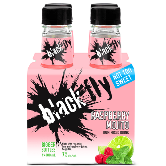 Black Fly Rum Mojito Raspberry