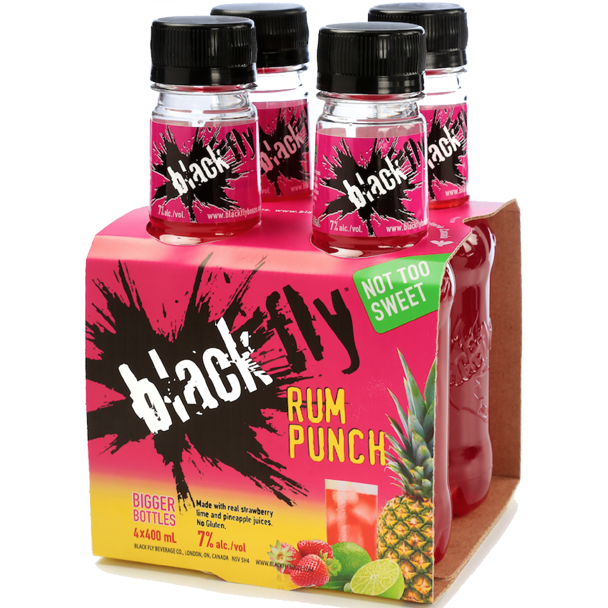 Black Fly Rum Punch 4x400ml Bottles