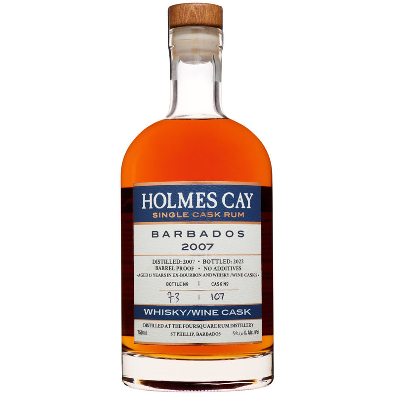 Holmes Cay Barbados Foursquare 2007 15 Year Old Wine Cask Matured Rum 58.2% 700ml