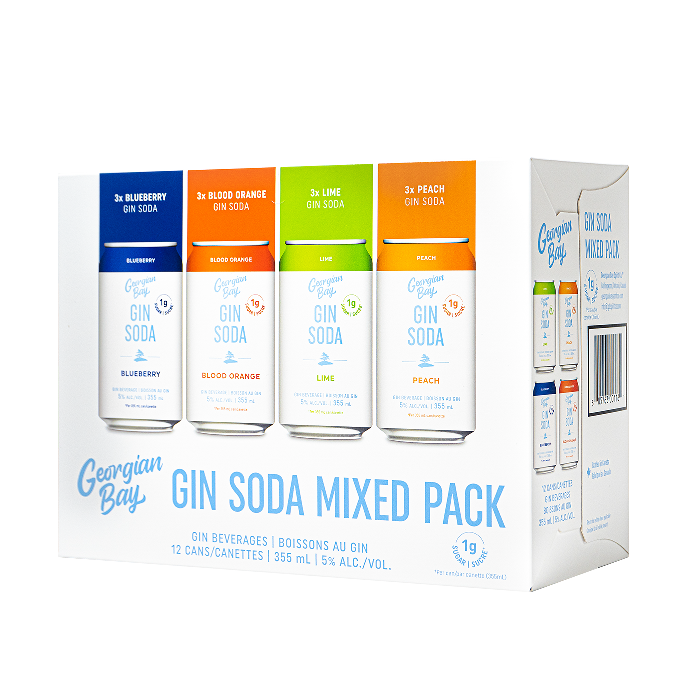 Georgian Bay Gin Soda Mixed Pack 12 Cans