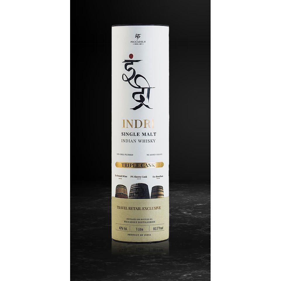 Indri Triple Cask Indian Single Malt 1L – BSW Liquor