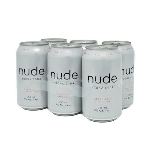 Nude Vodka Soda Grapefruit 6 Cans