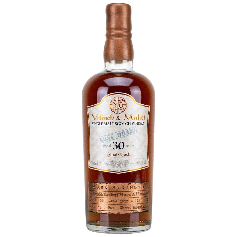Valinch & Mallet Speyside 1991 30 Year Old 49.8% ABV 700ml