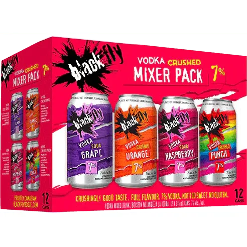 Black Fly Vodka Sour Crushed Mixer Pack 12 Cans