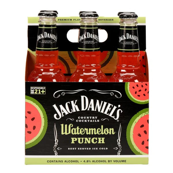 Jack Daniel's Country Cocktails Watermelon Punch 6 Bottles