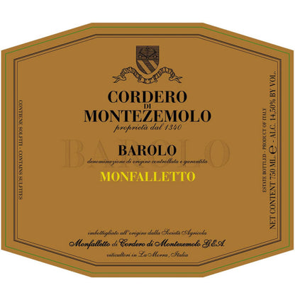Cordero Di Montezemolo Barolo Monfalletto 2020 750ml
