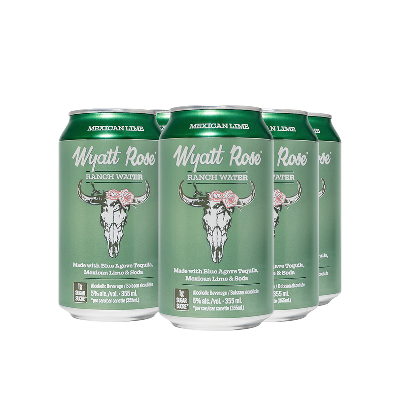 Wyatt Rose Ranch Water Mexican Lime 6 Cans