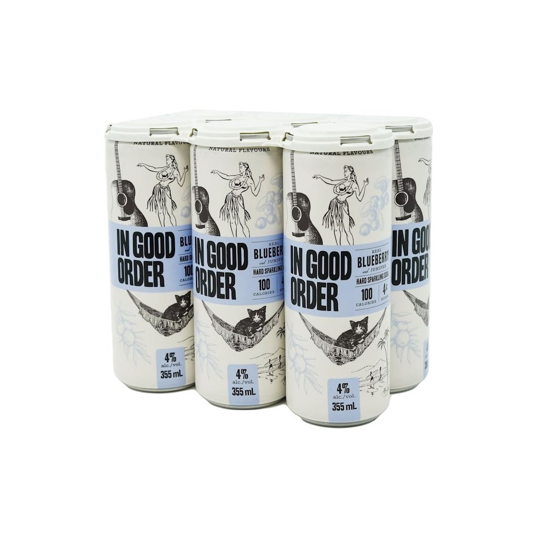 In Good Order Blueberry & Juniper 6 Cans