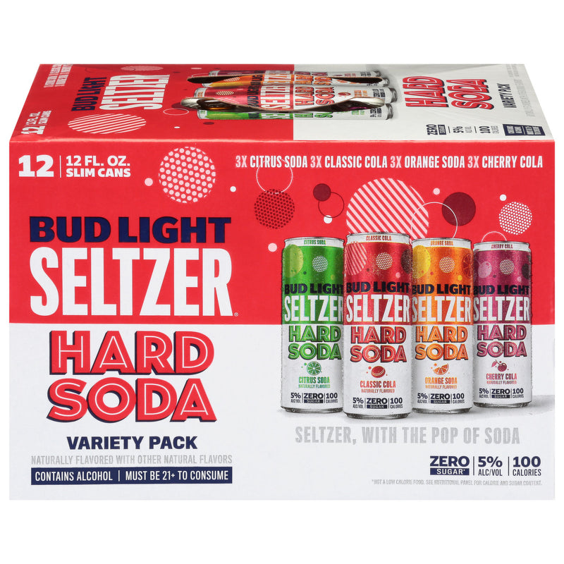 Bud Light Seltzer Hard Soda Variety Pack 12 Cans