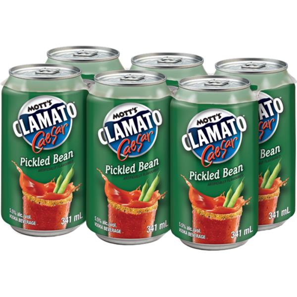 Mott's Clamato Pickled Bean Caesar 6 Cans