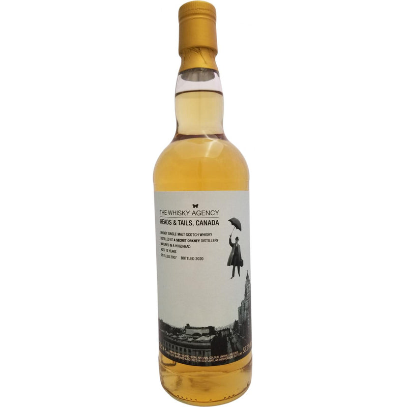The Whisky Agency Secret Orkney 2007 12 Year Old 53.2% ABV 700ml