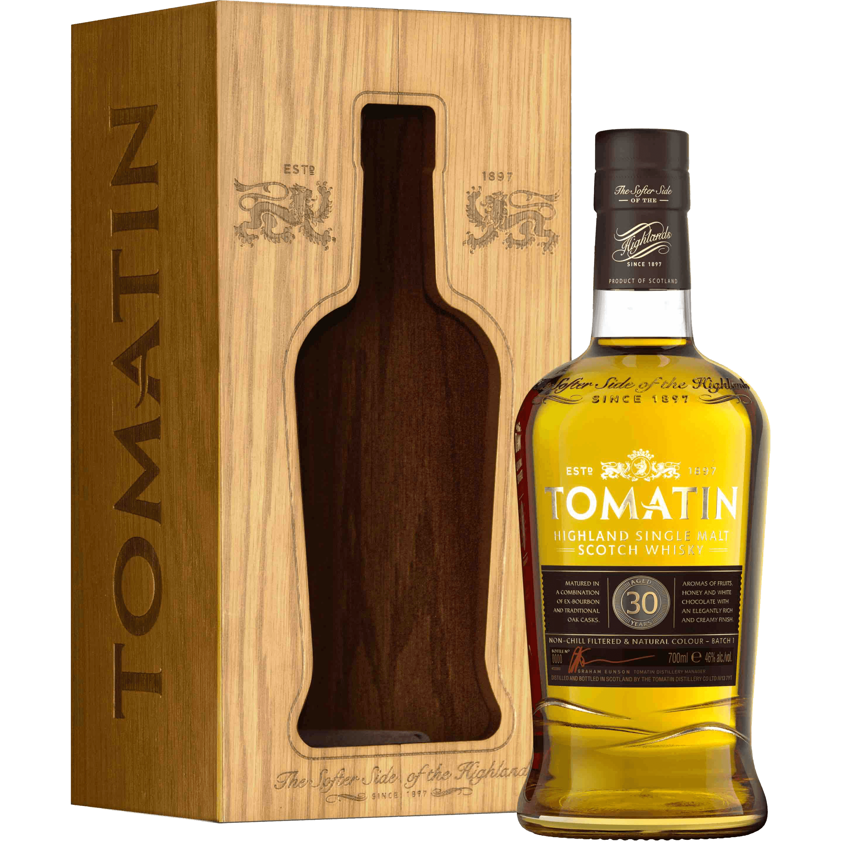 Tomatin 30 Year Old 46% ABV 700ml