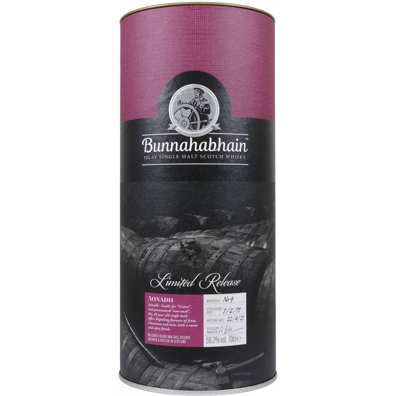 Bunnahabhain Aonadh 2011 10 Year Old 56.2% 750ml