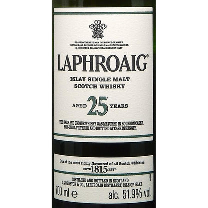 Laphroaig 25 Year Old 2021 51.90% ABV 750ml