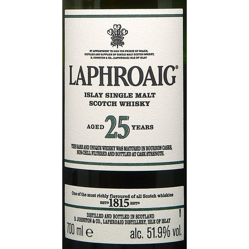 Laphroaig 25 Year Old 2021 51.90% ABV 750ml