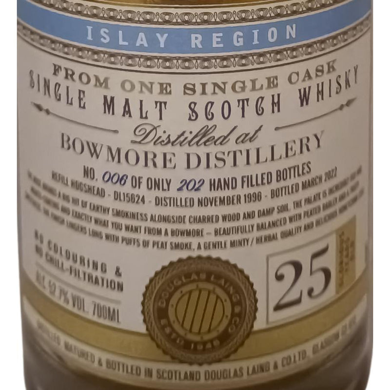 XOP Bowmore 1996 25 Year Old 52.7% ABV 700ml