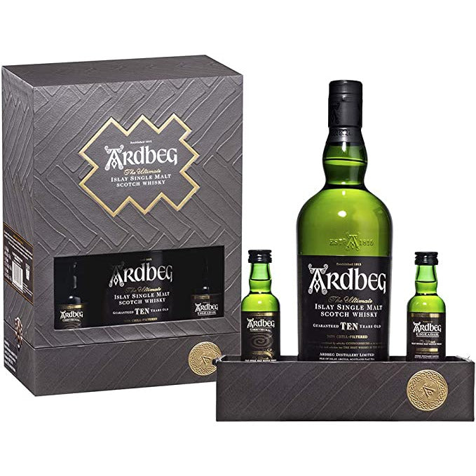 Ardbeg 10 Year Old Exploration Pack 750ml + 2 x 50ml