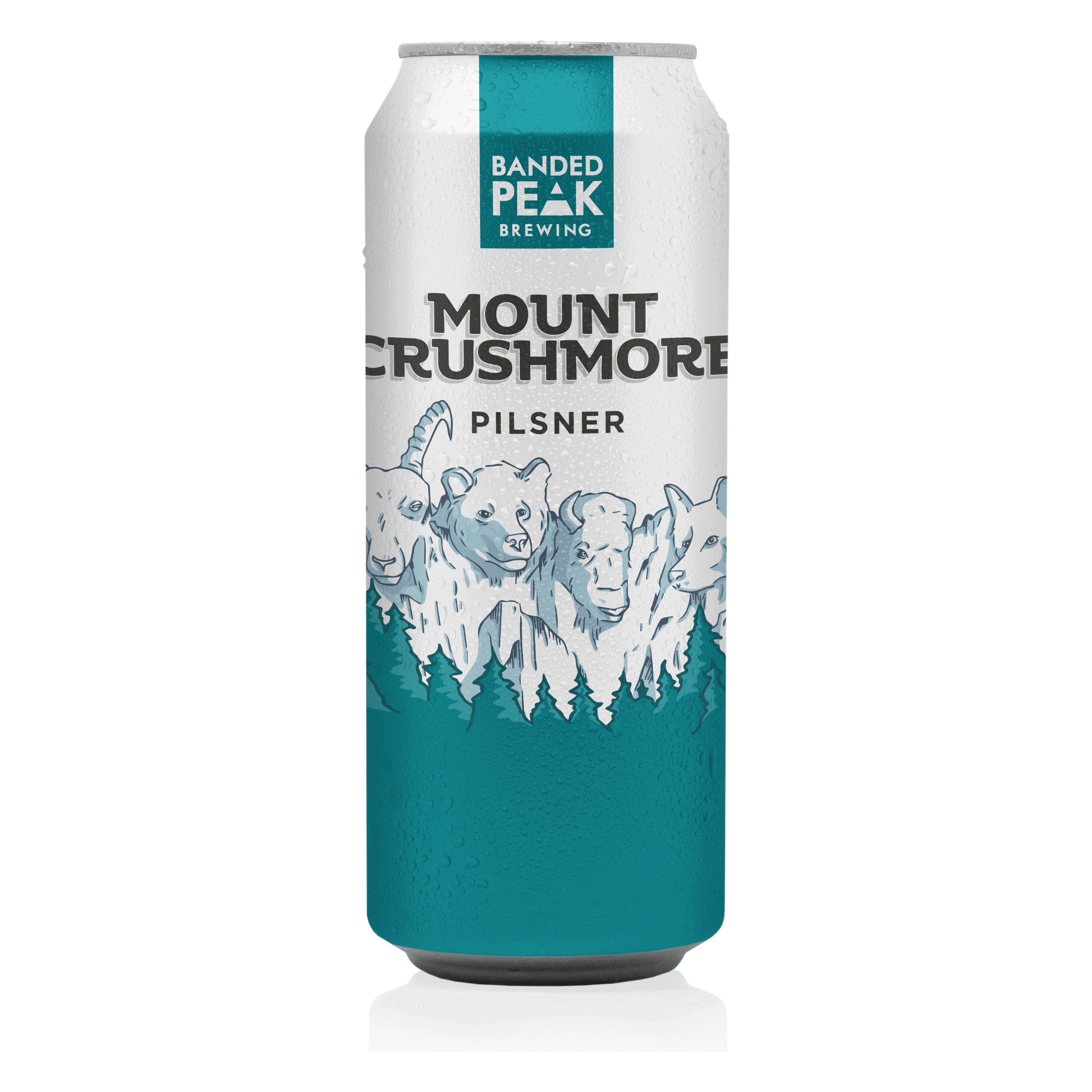 Banded Peak Mount Crushmore 4 Tall Cans