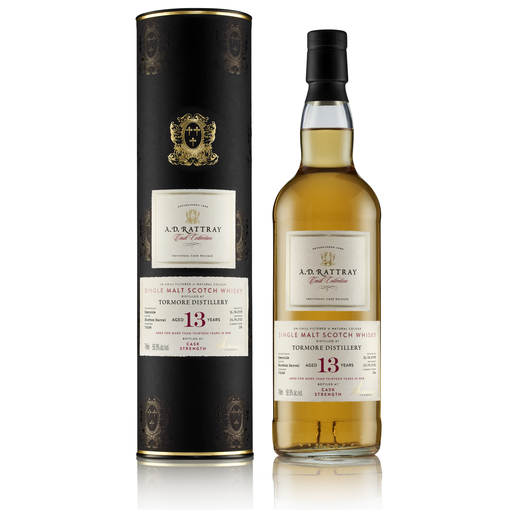 AD Rattray Tormore 2008 13 Year Old 58.8% ABV 700ml