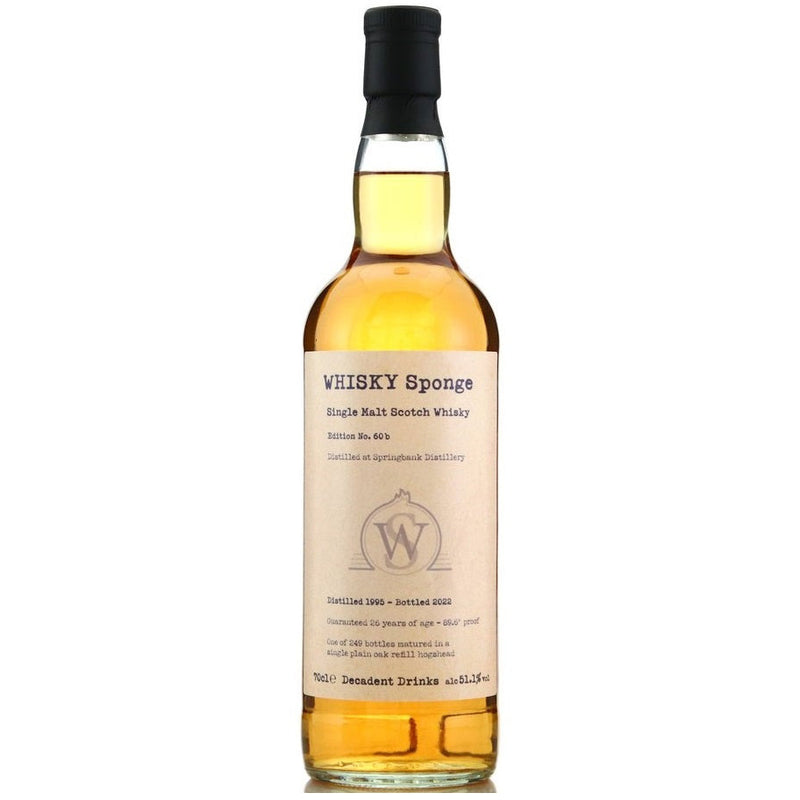 Whisky Sponge Edition No.60B Springbank 1995 26 Year Old 51.1% ABV 700ml