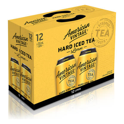 American Vintage Lemon Iced Tea 12 Cans
