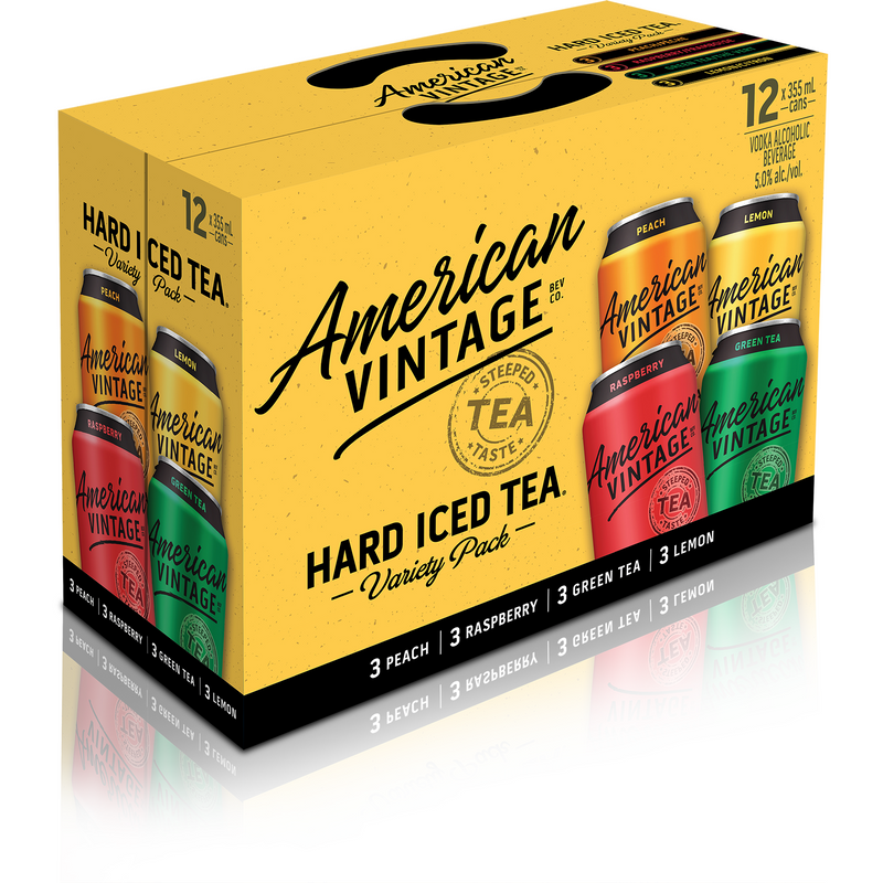 American Vintage Iced Tea Variety Pack 12 Cans
