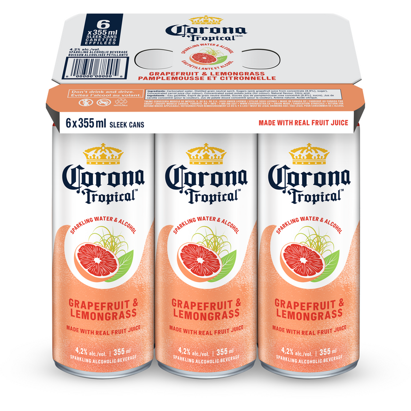 Corona Tropical Grapefruit & Lemongrass 6 Cans