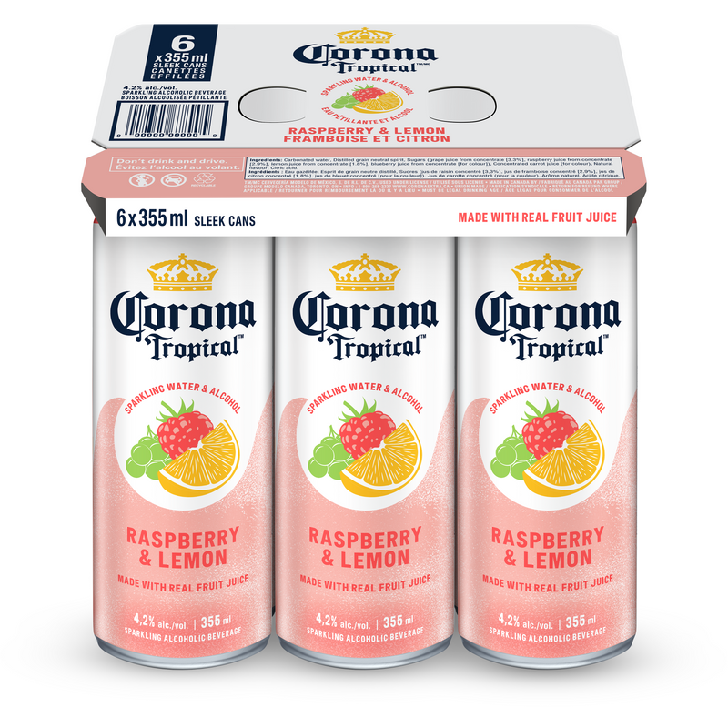 Corona Tropical Raspberry Lemon 6 Cans